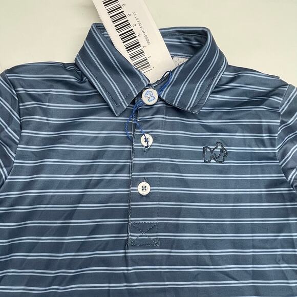 NWT Prodoh Size L (12/14) Blue Stripe Polo - Picture 3 of 5